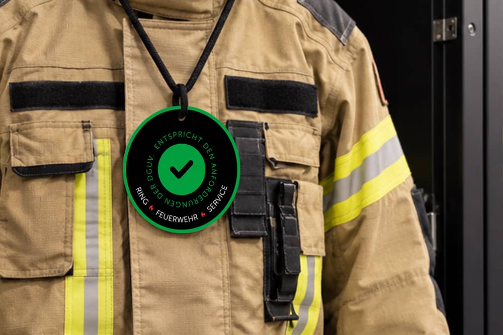 DGUV Prüfung von Feuerwehrbekleidung.
